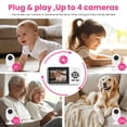 thumbnail image 6 of Simyke Smart Video Baby Monitor, 2.8" Display & 1080p Camera, WiFi/No WiFi Modes, Cry Detection, 2-Way Talk, VOX, 2500mAh Battery, Family Sharing, 6 of 17