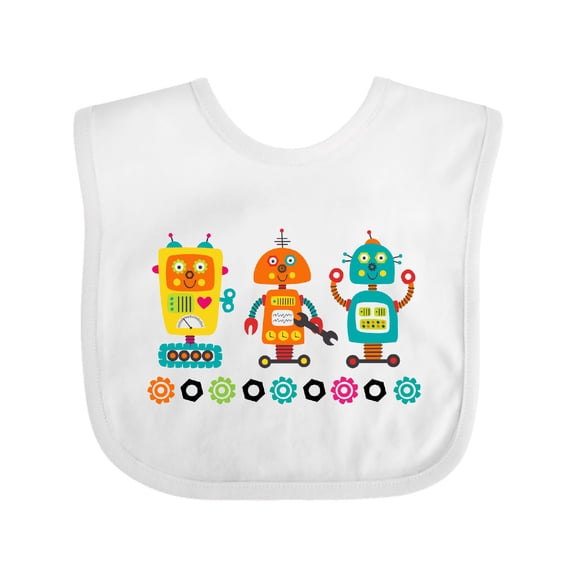 Inktastic Robotics Team Robot Lover Boys or Girls Baby Bib