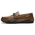 thumbnail image 3 of Men's Casual Loafers Slip On Leather Shoes Comfortable Lightweight Driving Shoes Male Moccasins Classic Penny Loafer Flats Boat Shoes Outdoor Walking Shoes, 3 of 21