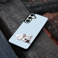 thumbnail image 4 of WIRESTER Shockproof Soft Rubber Cover Case for Samsung Galaxy A16 5G 6.7", French Bulldog Dog Lying Down Looking Up On Pale Aqua Background, 4 of 5