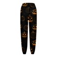 thumbnail image 4 of Women's Casual Fashion Halloween Print Casual Drawstring Elasticated Waist Drawstring Pants, 4 of 4