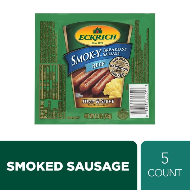 Eckrich SmokY Beef Breakfast Sausage Links, 8.3 oz