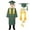 Green, variant on Odeerbi 5-17 Years Kids Teen Boys Girls Graduation Gown Set Solid Color Long Sleeve Robe with Stole, Cap & Honor Cord, Complete 4-Piece Outfit