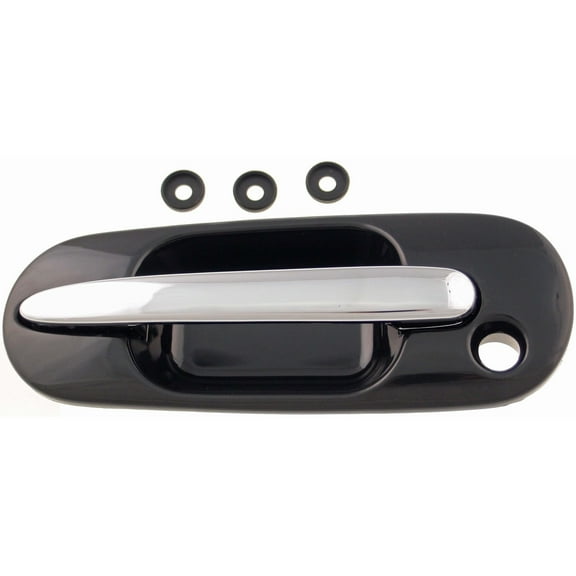 Dorman 92761 Front Driver Side Exterior Door Handle for Specific Honda Models, Chrome Lever and Black Housing