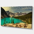 thumbnail image 2 of Beautiful Moraine Mountain Lake - Large Landscape Canvas Art, 2 of 4