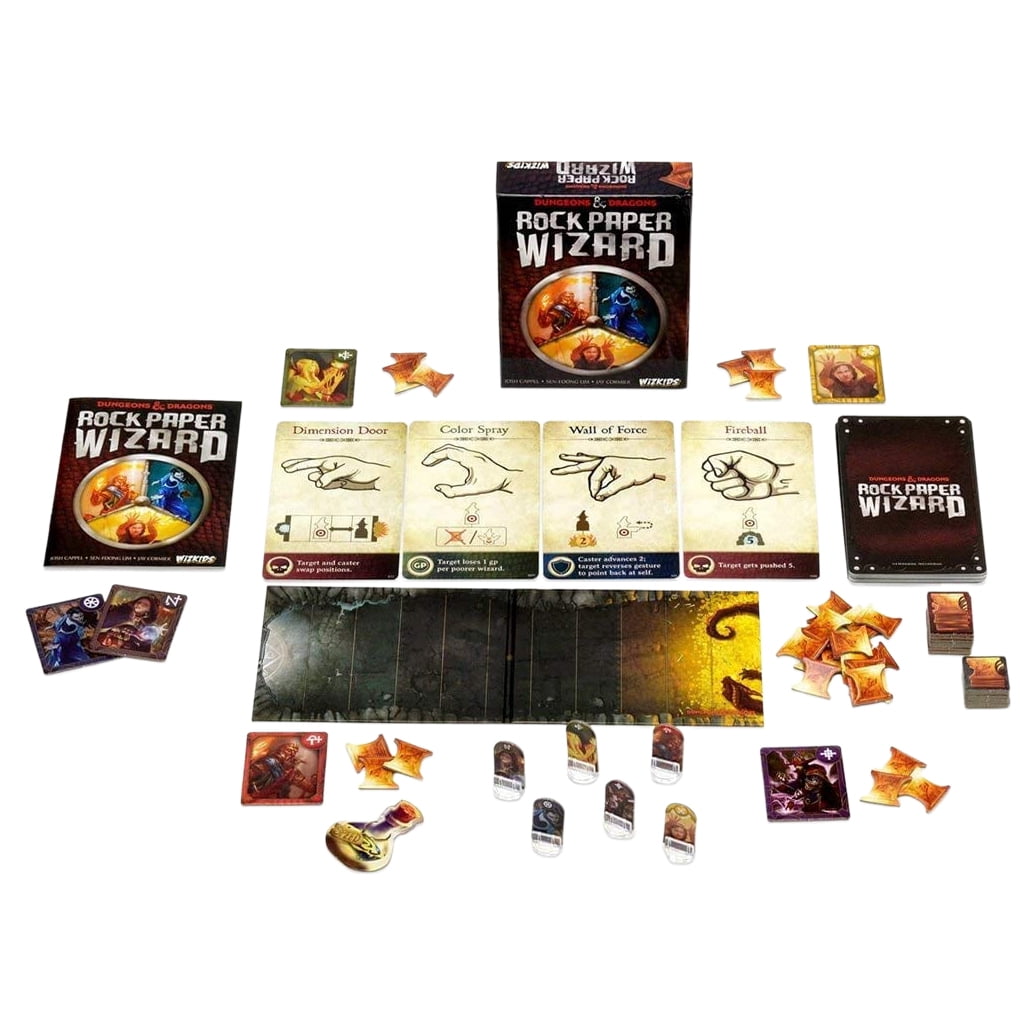 Wizkids Dungeons and Dragons Rock Paper Wizard Board Game