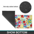 thumbnail image 6 of Pioneer Flower Floral Print Pattern Kitchen Rugs Sets Of 2, Anti Fatigue Non Slip Washable Floor Mats for Kitchen Sink Laundry, 17X30 Inch + 17X47 Inch, 6 of 6