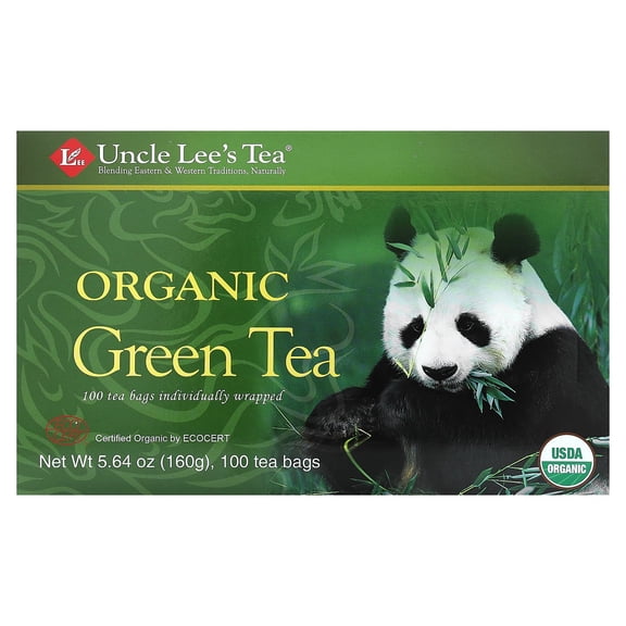 Uncle Lee's Organic Green Tea Bags - USDA Certified