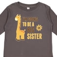 thumbnail image 4 of Inktastic I'm Going to Be a Big Sister Giraffe Girls Long Sleeve Toddler T-Shirt, 4 of 5