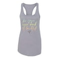 thumbnail image 2 of Positivity saying Pop Culture Ladies Racerback Tank Top, Heather Grey, Large, 2 of 3