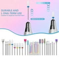 thumbnail image 4 of 30Pcs Nail Drill Bits Set,3/32 Inch Professional Ceramic Diamond Nail Bits, Nail Drill Bits for Electric Manicure Pedicure Nail File Machine, 4 of 10