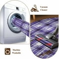 thumbnail image 4 of Purple Plaid Area Rug 6x9 Washable Rug Non Slip Modern Art Checkered Farmhouse Large Area Rug Soft Stainresistant Indoor Floor Carpet for Living Room Bedroom Home Office Dining Room Nursery, 4 of 8