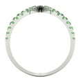 thumbnail image 4 of Statement Engagement Ring for Women - 0.5ct Simulated Green Diamond in 14K White Gold Promise Ring, 4 of 7