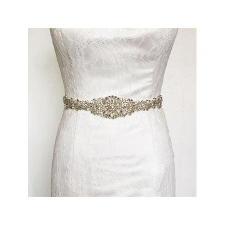 Indian Beaded Belt - 10 Colors 24'' Rhinestone rhinestone belt Crystal Wedding Dress Beaded Bridal Sash Belt Band Bride Gown Waistband Gift