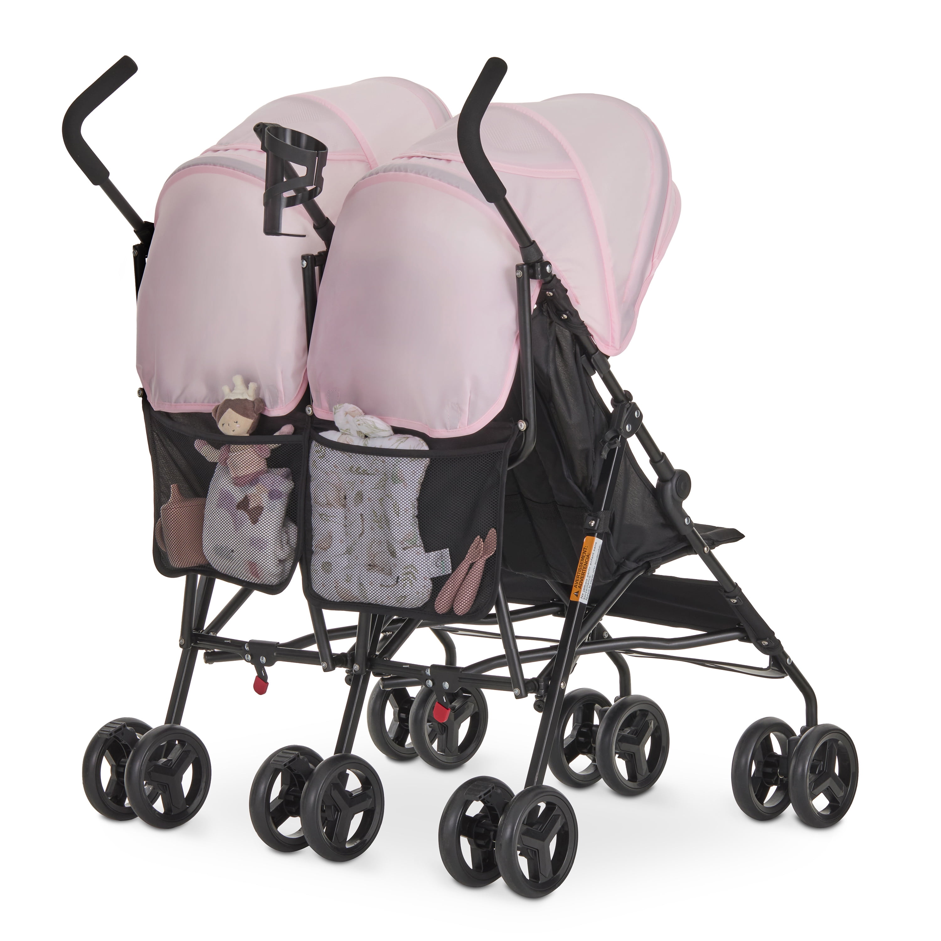 Dream On Me Twin Venture Umbrella Stroller, Pink