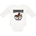 thumbnail image 3 of Inktastic Powered By Ramen Cute Noodles Boys or Girls Long Sleeve Baby Bodysuit, 3 of 5