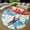Skydiving Sky Diving, variant on Circle Area Rug, Butterfly15 Washable Non-Slip Floor Carpet, Soft Rug for Living Room Bedroom Decor 24 Inch