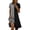 Black, variant on Women Summer Midi Dresses Casual Short Sleeve Stripe Patchwork Dresses Button Down Lapel Shirt Dress Beach Cover Up Dress Red XXL