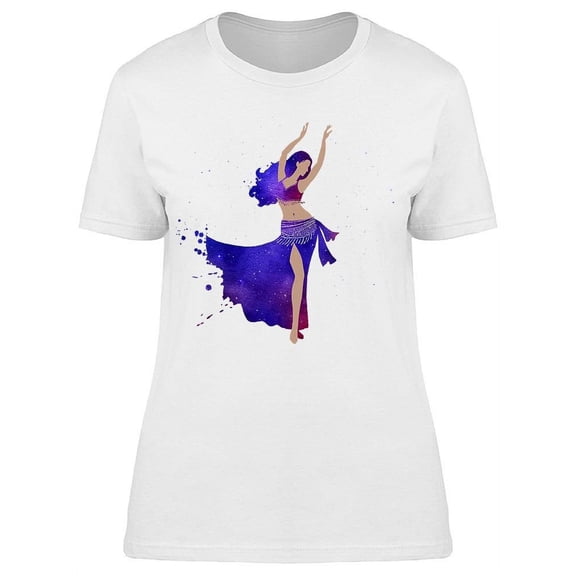 Watercolor Art Ballerina Dancing T-Shirt Women -Image by Shutterstock, Female XX-Large