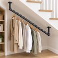 Angled Closet Rod, 35.4in Sloped Ceiling Closet Solutions for Angled ...