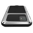 thumbnail image 4 of Dteck Case For Samsung Galaxy A51 4G (6.5 inch),Shockproof Armor Rugged Rubber Metal Aluminum Tempered Glass Screen Protective Hybrid Back Phone Case Cover ,Silver, 4 of 5