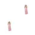 thumbnail image 3 of Llavero dijes Matsuzay 10 piezas colgante de borla de gamuza para DIY Rosa claro, 3 of 6