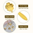thumbnail image 3 of Uxcell 4Pack 5" Stainless Steel Flower Spoons Coffee Spoon Small Teaspoon, Gold, 3 of 6