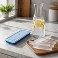 thumbnail image 5 of Dyegold Silicone Ice Tray Tray with Lid 10 Compartment Long Strip Ice Mold Flexible BPA Free Freezer Tray for Chilled Drinks Cocktail Party Kitchen Bar, 5 of 6