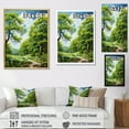 thumbnail image 4 of Designart "Lush Green Oak Allure I" Tree Oak Floater Framed Wall Decor, 4 of 5
