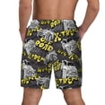 thumbnail image 4 of Goofa White Retro Off-Road Vehicle Printed Men's Swim Trunks Board Shorts Quick Dry Mens Swimming Trunks with Compression Liner,Breathable Fit Hawaii Beach Shorts-XX-Large, 4 of 9
