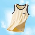 thumbnail image 4 of ATOGUTA Boys Summer Outfits Sleeveless Tank Tops and Workout Shorts Set 2 Piece Clothing Set Size 5T-17, Yellow, 4 of 7