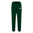 thumbnail image 4 of mihongmao Sweatsuits Men 2 Piece Outfit Men Casual Pullover Hooded Sports Print Long Sleeve Trousers Two-Piece Elastic Waist Tracksuit Green M, 4 of 5