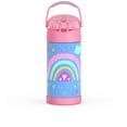 thumbnail image 3 of Thermos Kids Vacuum Insulated Funtainer Water Bottle with Flip Up Straw, 355ml, Rainbow, 3 of 5
