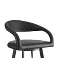 thumbnail image 4 of Silla Taburete Benzara Monie Giratoria con Respaldo Curvo Flotante, 4 of 9