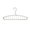 White#639, variant on Multifunctional Clothes Hanger with Eleven Holes Space Saving Wardrobe Storage Organizer for Dormitory Bedroom Home Closet Clothes Drying Rack