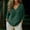 Green, variant on Women's V Neck 3/4 Sleeve Linen Blouse Sage Moss Tone Solid Loose Curved Hem Casual Top for Daily Wear Summer Vacation Pink XL