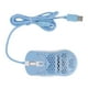 thumbnail image 2 of Ratón RGB Diseño Hueco Celular Retroiluminación con Cable Ligero 12000DPI Ratón para Juegos Tipo C Regulable de 6 Niveles para Tabletas Azul, 2 of 14