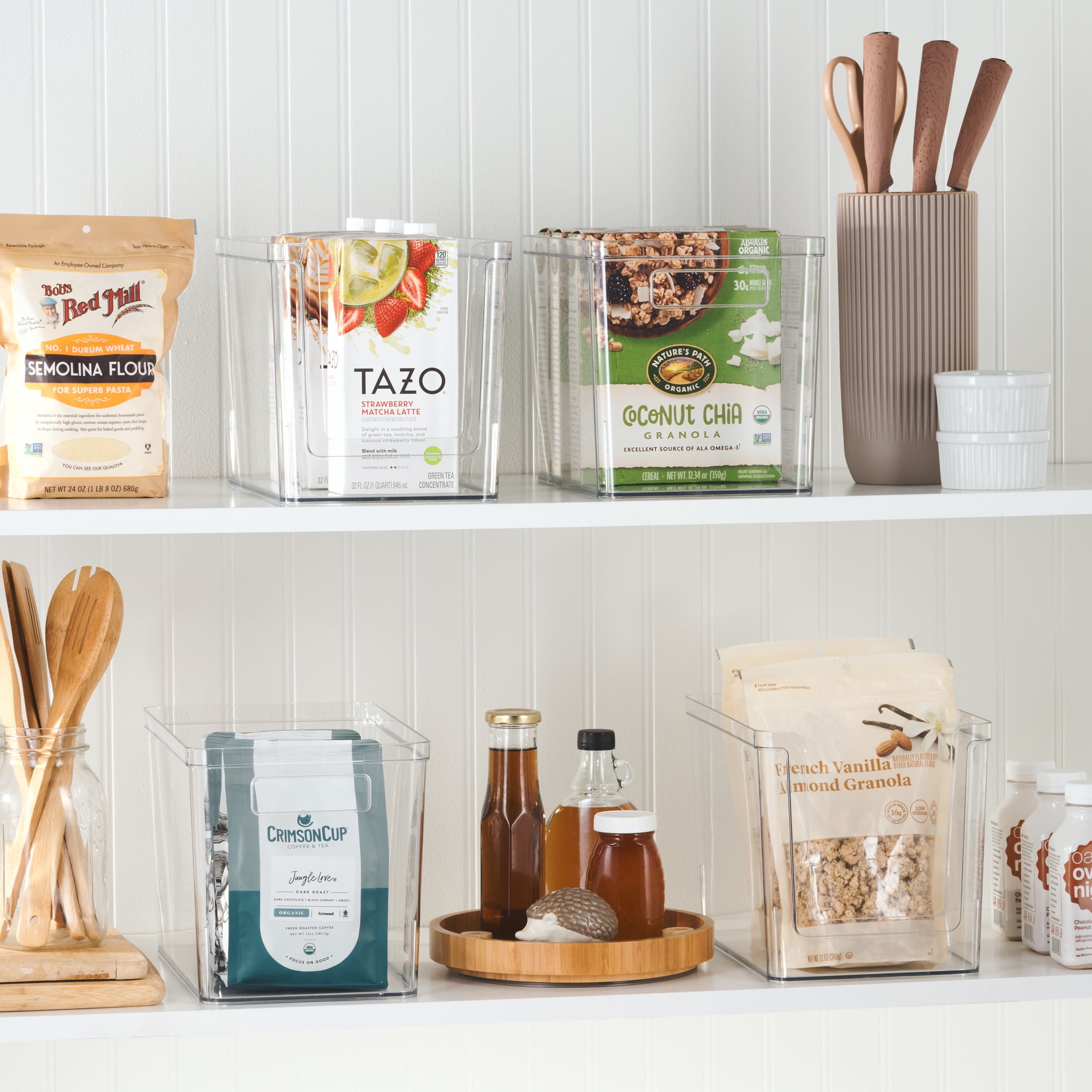 Mainstays 4-Piece Pantry Storage Bin Set