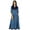 Blue, variant on Bimba Women Ethnic Anarkali Kurta Block Print Designer Kurti Casual Wear Dress