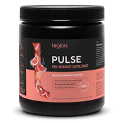 Legion Athletics Pulse Pre-Workout Supplement, Tropical Punch, Naturally Sweetened With No Added Sugar, 350mg Caffeine, 20 Servings, High Performance Energy & Focus Powder