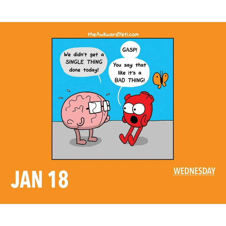 Awkward Yeti Calendar 2025 Calendar bonita amelita