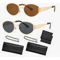 thumbnail image 1 of Gafas Xtellar Sol De Metal Ovaladas De Diseño Retro Estilo Moderno, 1 of 4