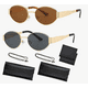 thumbnail image 1 of Gafas Xtellar Sol De Metal Ovaladas De Diseño Retro Estilo Moderno, 1 of 4