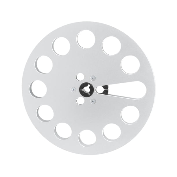 Cateissary Carrete de Metal vacío duradero para accesorios de cinta de carrete a carrete grabador de carrete abierto carrete de cinta de Sistemas de cine en casa Plata