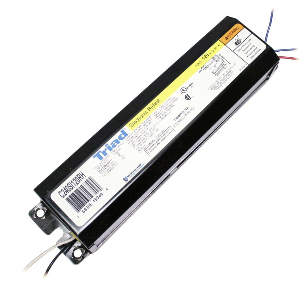 0.88 Ballast Factor Universal Triad C240SI120RH - Instant Start 40 Watt CFL 120 Volt 2 Lamp Fluorescent Ballast 0.88 Ballast Factor Universal Triad C240SI120RH - Instant Start 40 Watt CFL 120 Volt 2 Lamp Fluorescent Ballast
