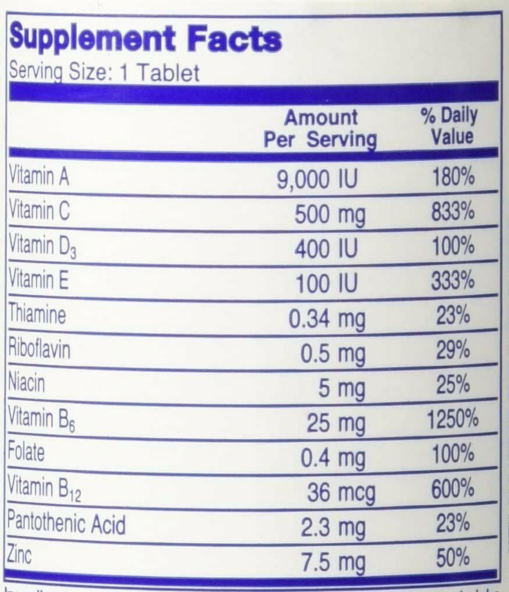 Oncovite Vitamin C Antioxidant Multivitamin Dietary Supplement 100ct 6-Pack