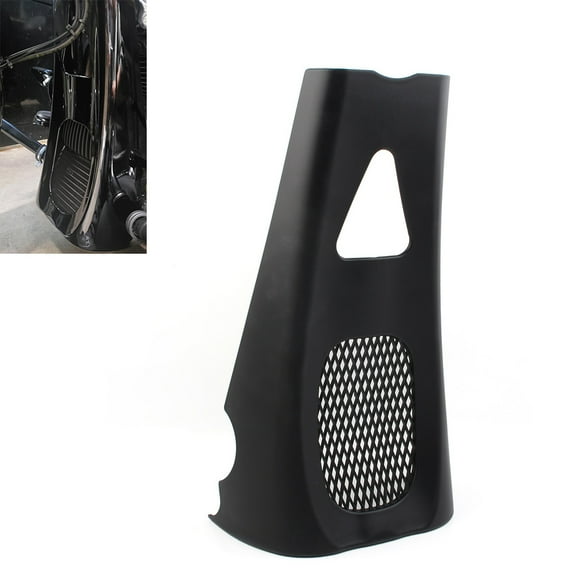 ZS Matte Black Stretched Chin Spoiler Scoop ABS For M8 Harley Touring Road Street Glide 2017-up