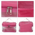 thumbnail image 3 of 1 Pc Bolsa de Maquillaje Cuadrada Conveniente para Mujeres para Vacaciones, Camping y Viajes de Negocios Color Rosa Rojo, 3 of 4
