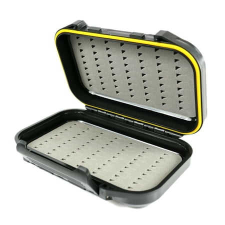 Set of 2, Fly Fishing Box Flies Case Waterproof Double Sided Deep Slot Easy Slit (Best Waterproof Fly Box)