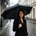 thumbnail image 5 of Voglyf Mini Travel Folding Umbrella, Small Compact and Lightweight, Pocket Size Sun Rain Umbrella, Portable Windproof Small Parasol with Storage for Women Men Travel Outdoor Carry Gift,Black, 5 of 8
